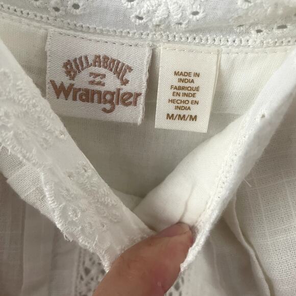 Billabong X Wrangler Peachy Keen Eyelet Lace Midi Dress SZ M - Picture 8 of 10
